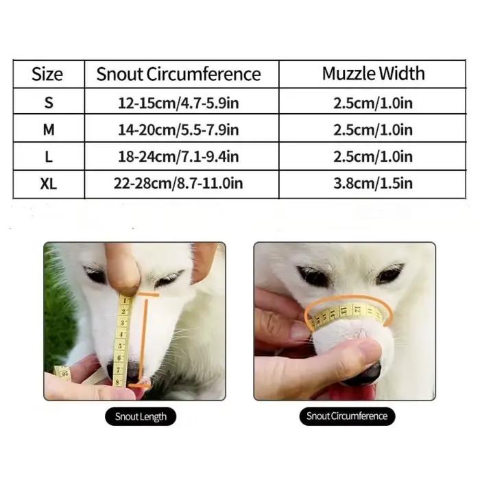 Sangles de réglage masque petits chiens en Nylon souple muselière pour chien réglable Anti-morsure r