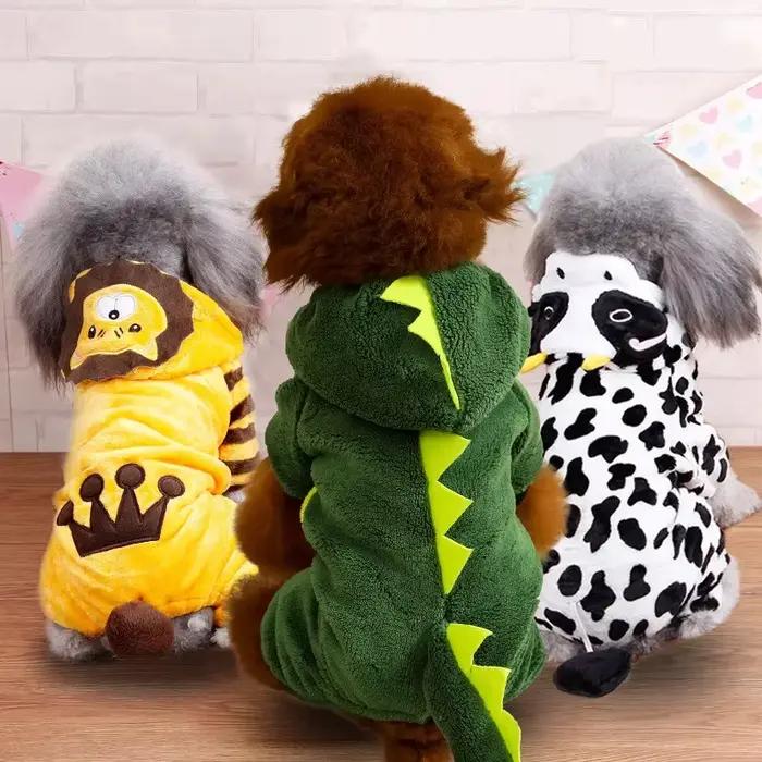 Vêtements pour animaux de compagnie, combinaisons en polaire douce et chaude pour chiens, vêtements 