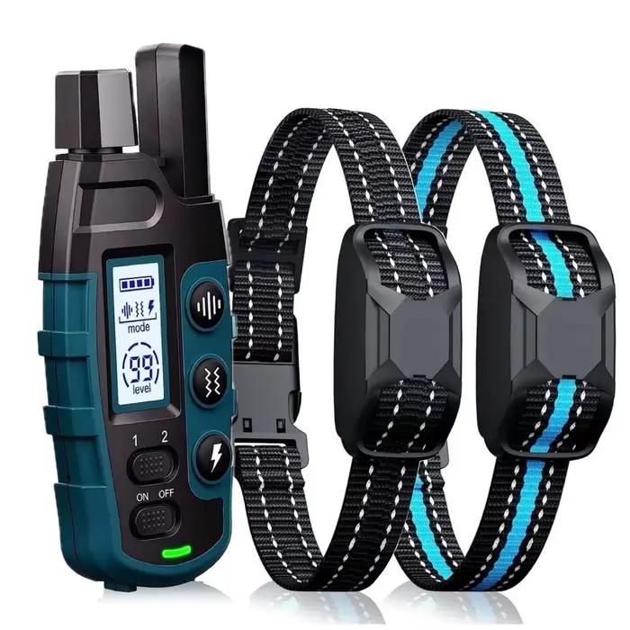 Collier de dressage pour chien à distance de 1000M, étanche IP67, choc, Vibration, Rechargeable, ent