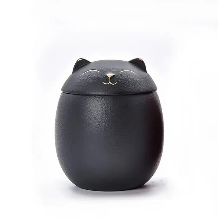 Urne noire/blanche 170/500ml pour cendres d'animaux de compagnie, urnes de crémation commémoratives 