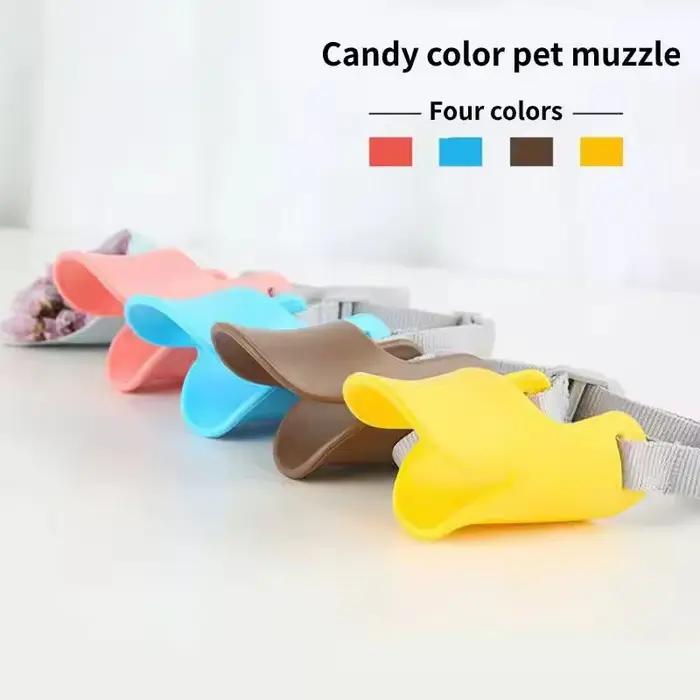 Muselière pour chien en silicone souple et sûre – Anti-morsure, Anti-aboiement, pour chiens de petit