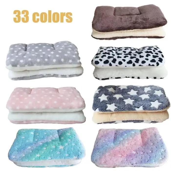 Tapis pour animaux de compagnie en flanelle, lit pour chien et chat, tapis de couchage épais, couver