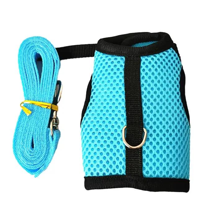 Ensemble d'accessoires pour animaux de compagnie HarNISSAN, maille souple, SFP avec laisse, petit an