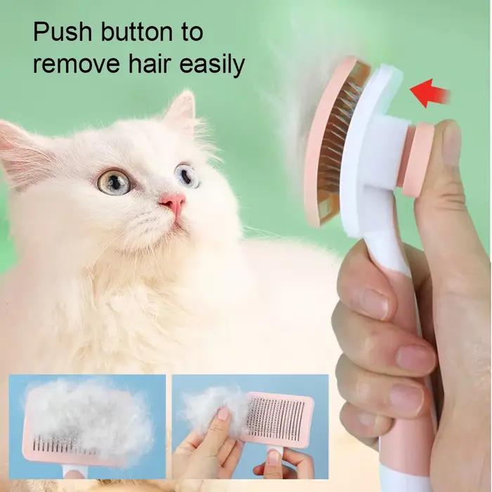 Peigne de perte de poils d'animaux, brosse de toilettage pour chiens et chats, cheveux longs, brosse