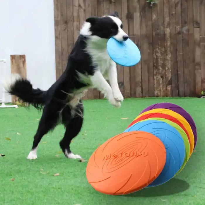 Jouets de disque volant pour chiens, vissés, traités, degré de morsure, multifonctions, jouets d'ent