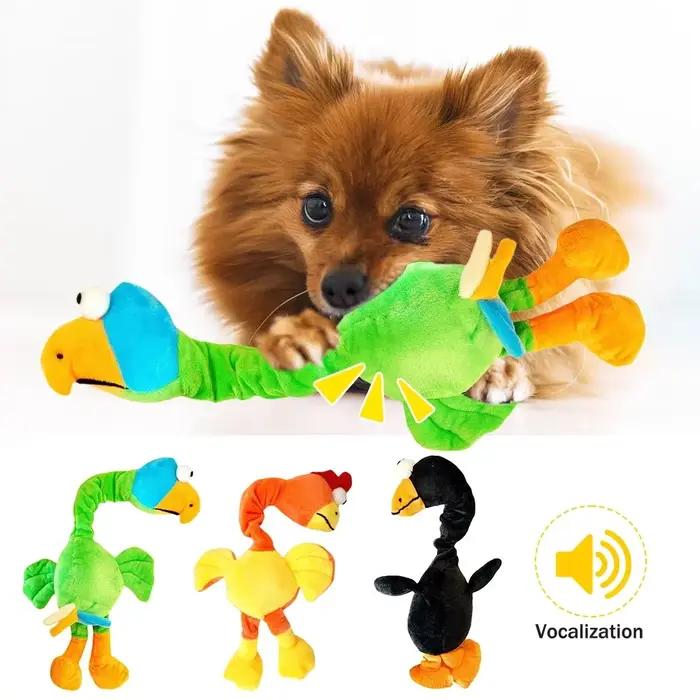 Jouets pour animaux de compagnie, poulet hurlant, son, chiot, résistant aux morsures, à mâcher, inte