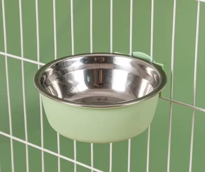 Mangeoire automatique suspendue pour animaux de compagnie, avec bol de 30oz et distributeur d'eau de