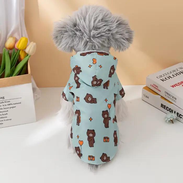 Manteau de Pluie pour Chien Tendance Été Manches Courtes Vêtements Imperméables pour Chiots Manteau 