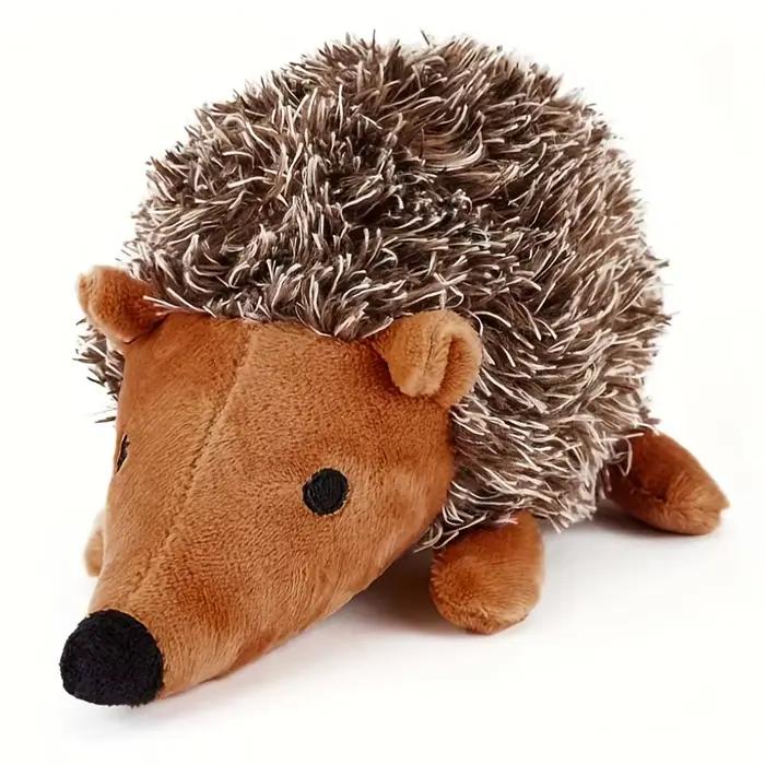 Jouet en peluche hérisson grinçant pour chien, compagnon de jeu à mâcher et interactif doux et Durab