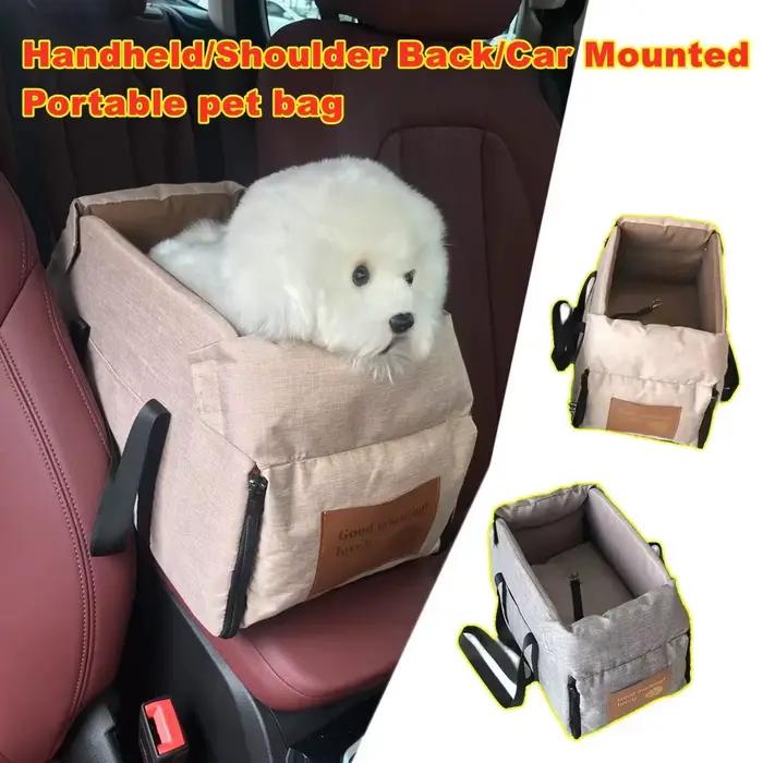 Siège de voiture Portable pour animaux de compagnie, sécurité centrale de voyage, lit de transport p