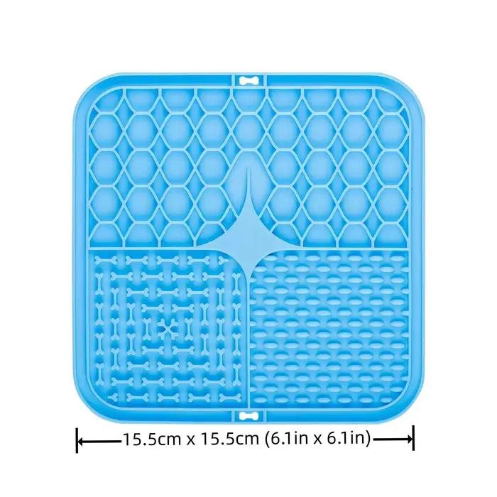 Tapis à lécher en Silicone pour chiens et chats, plaque de nourriture lente pour le bain des chiens,