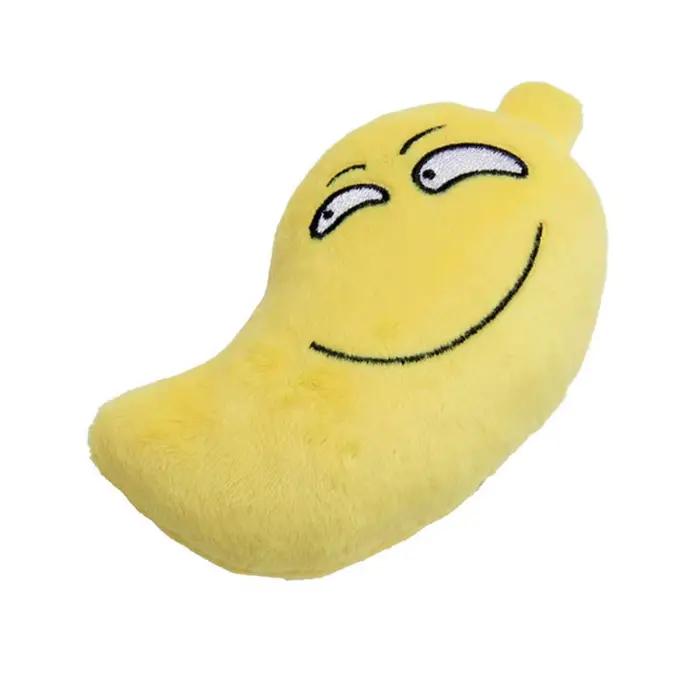 Jouets à mâcher en peluche grinçants pour chiens et chats, jouets interactifs en forme de fruit rési