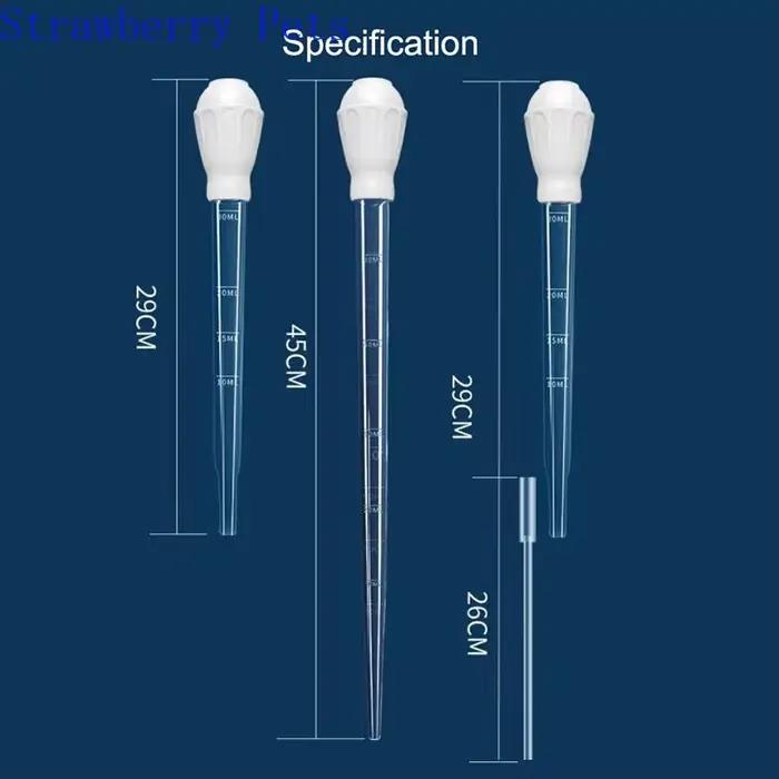 Pipette d'outil de nettoyage d'aquarium 57cm 30ml 50ml, pompe à Siphon pour Aquarium, changeur d'eau