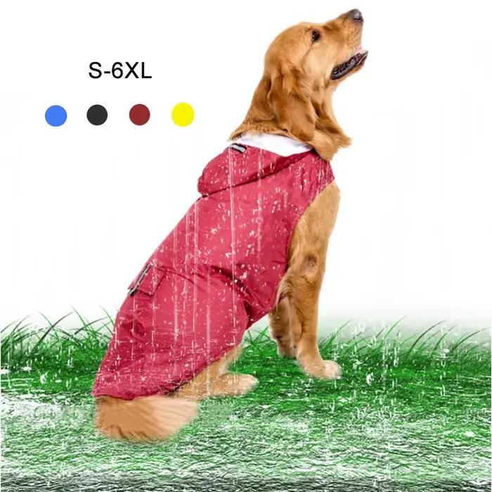 Manteau imperméable réfléchissant pour chien, vêtements imperméables pour petits et grands chiens, m