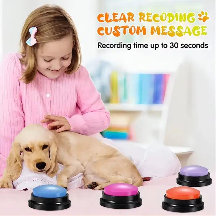 Jouets amusants et enregistrables pour animaux de compagnie, démarrage parlant de voyage pour animau