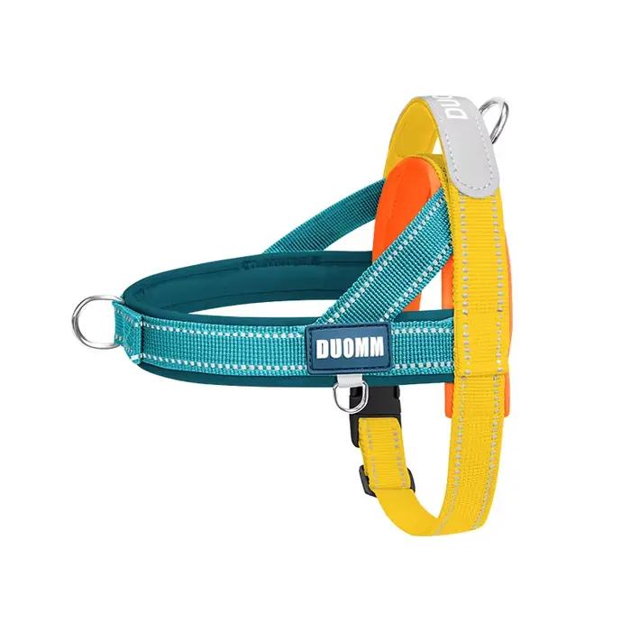 Harnais pour chien anti-traction en T, respirant, rembourré, réfléchissant, pour le printemps et l'é