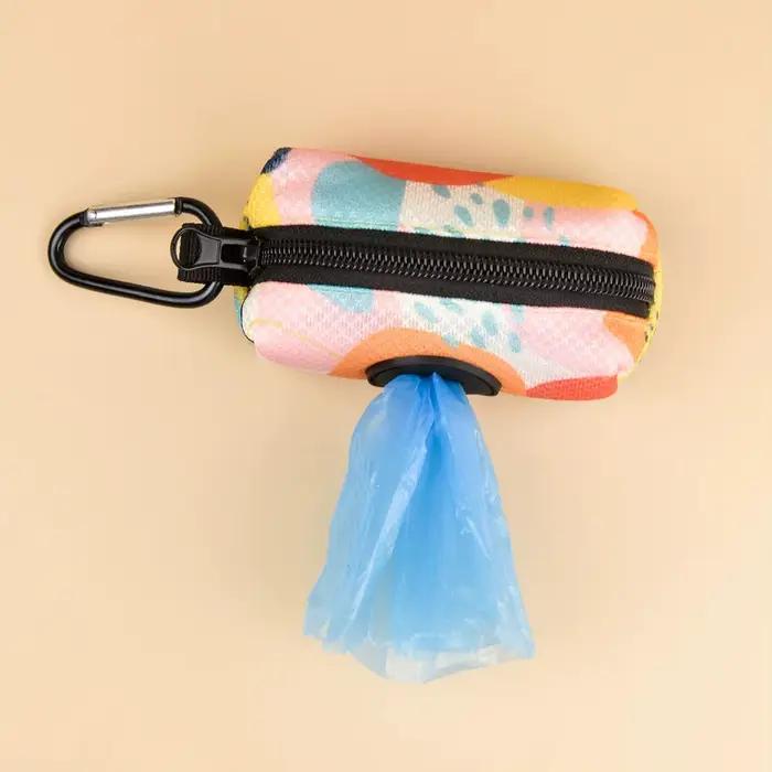 Distributeur de support de sac de merde pour animaux de compagnie, imprimé de styliste abstrait, Des