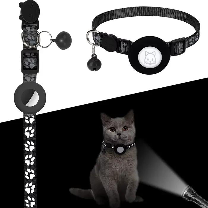 Étui Airtag pour collier de chat, collier en nylon coulé, détecteur GPS pour chien, traqueur de loca