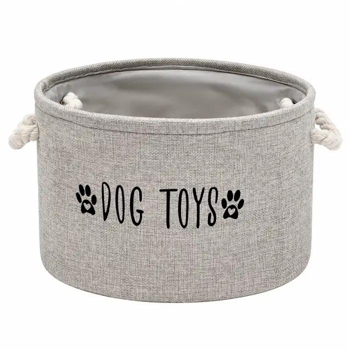 Panier de rangement pour jouets d'animaux, boîte de rangement spéciale pour chiens et chats, contene