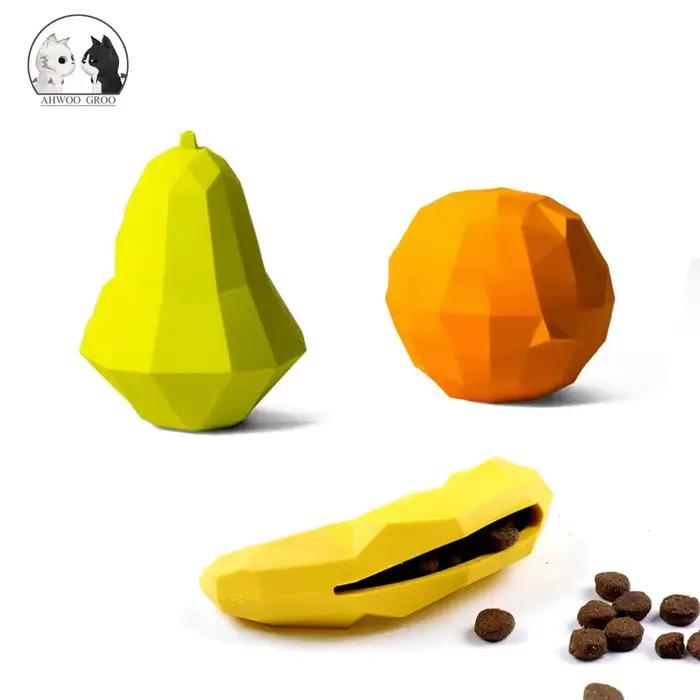 Boule à mâcher en caoutchouc pour chien, distributeur de fuite, jeu de nourriture, jouet de morsure 
