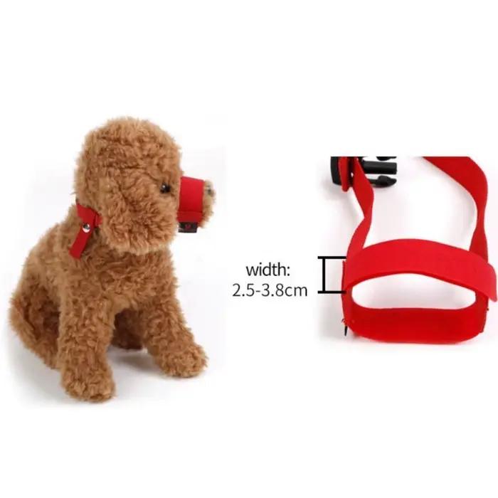 Sangles de réglage masque petits chiens en Nylon souple muselière pour chien réglable Anti-morsure r