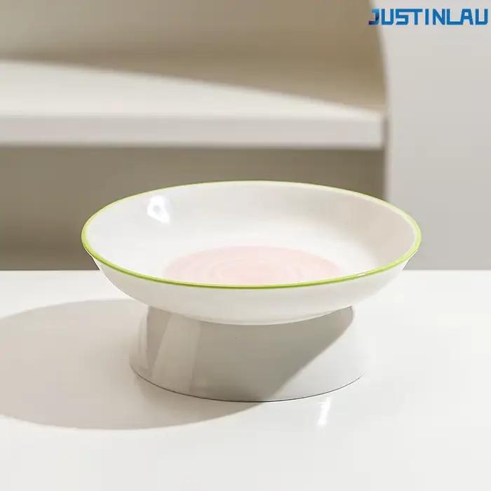 Bol en céramique pour chat, grande ouverture inclinée, antidérapant, durable, pour l'alimentation qu