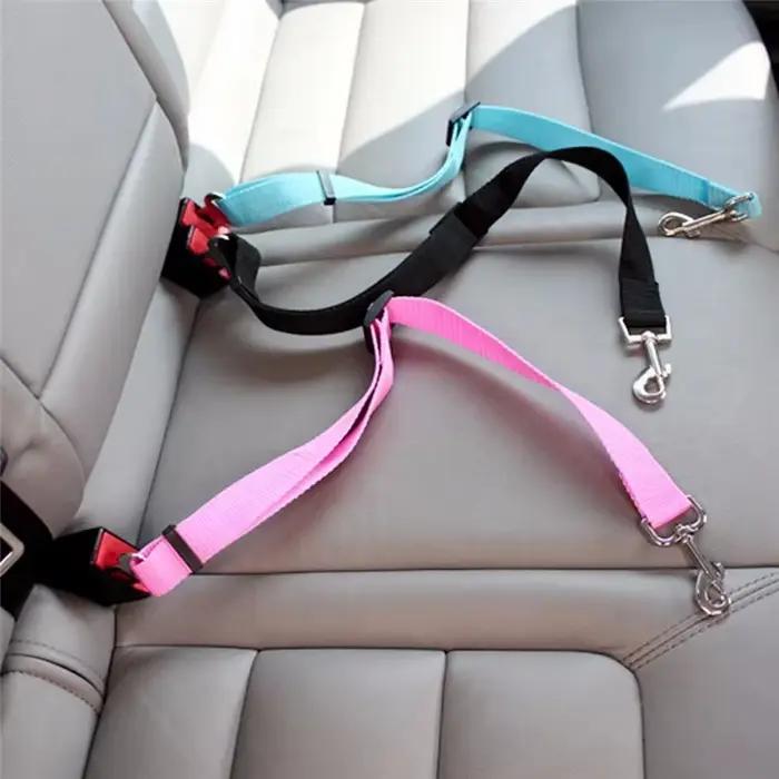 Accessoires réglables pour chiens, ceinture de sécurité pour animaux de compagnie, chat, chien, sièg