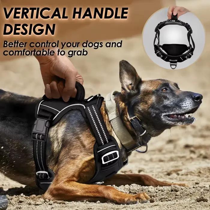 Benepaw – harnais pour chien sans traction, poignée de contrôle facile, harnais réfléchissant pour a