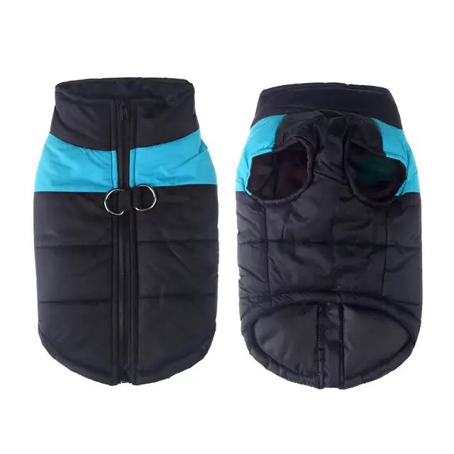 Veste d'hiver chaude pour chien, gilet rembourré pour animaux de compagnie, manteau pour petits et g