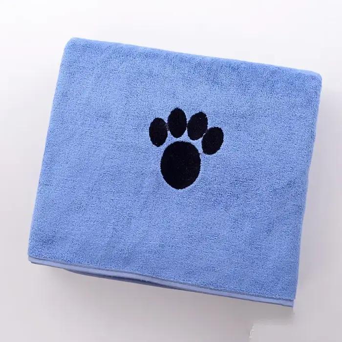 Serviettes pour chiens très absorbantes, en microfibre respirante, pour toilettage des animaux de co