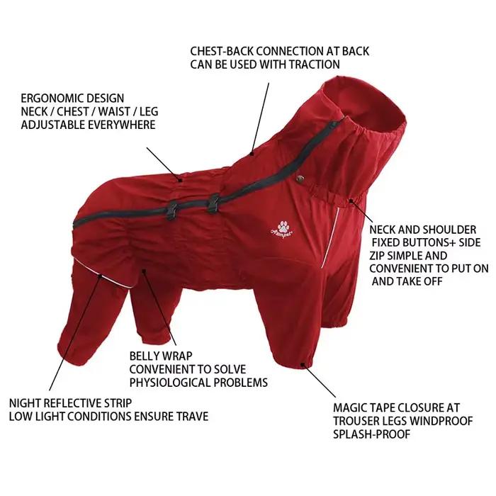 Manteau pour chien, veste d'extérieur, vêtements chauds d'hiver imperméables pour animaux de compagn