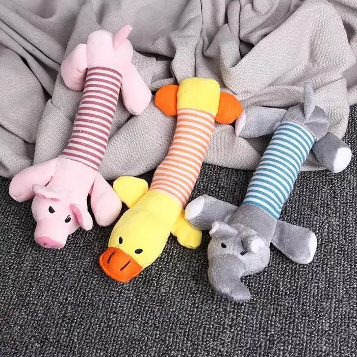 Jouet en peluche couineur pour animaux de compagnie, jouet sonore drôle, molaire à mâcher durable, c