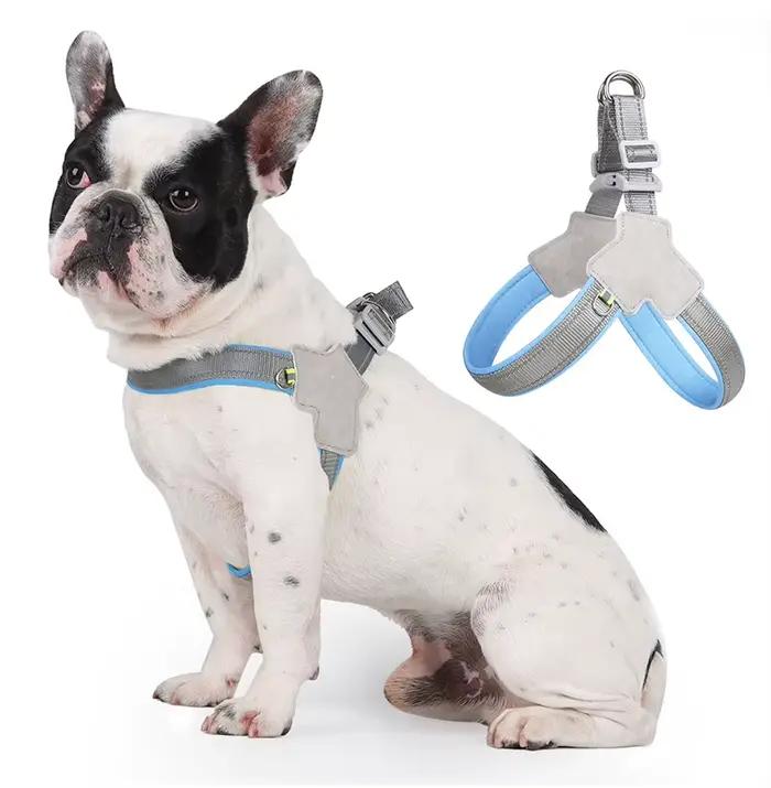 Harnais pour chien de compagnie pour petits et moyens chiens chat réfléchissant chiot chats sans tra