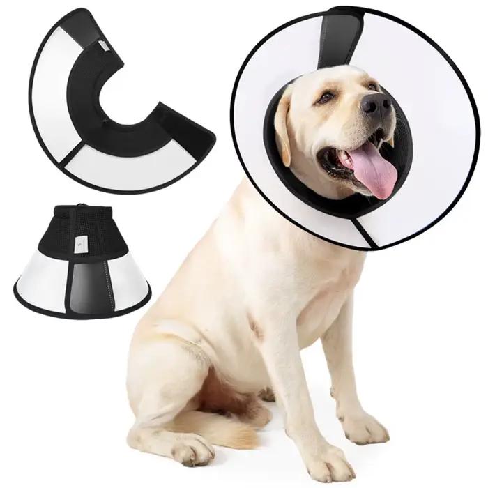 Collier élisabéthain respirant pour chien, empêche les morsures, arrêter les rayures, Protection con