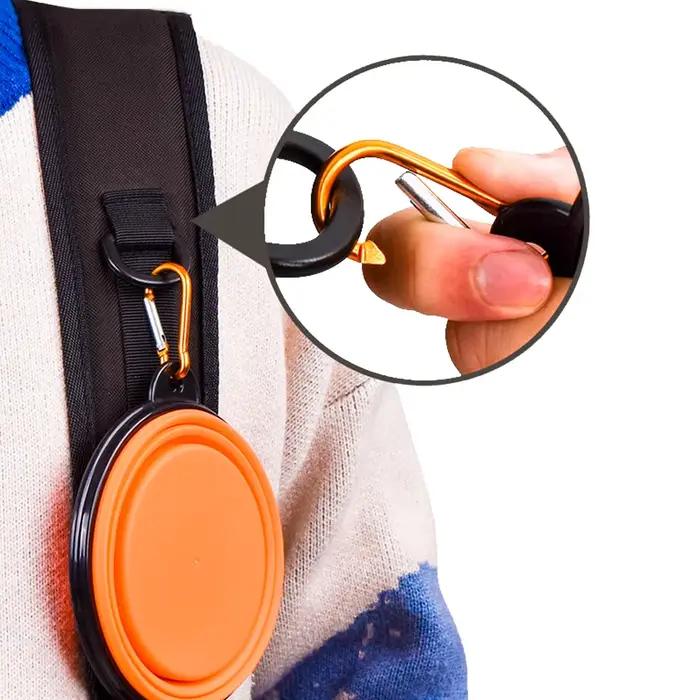 Gamelle en silicone souple pour chien, portable, pliable, voyage, nourriture, eau, sans odeur, 350ml