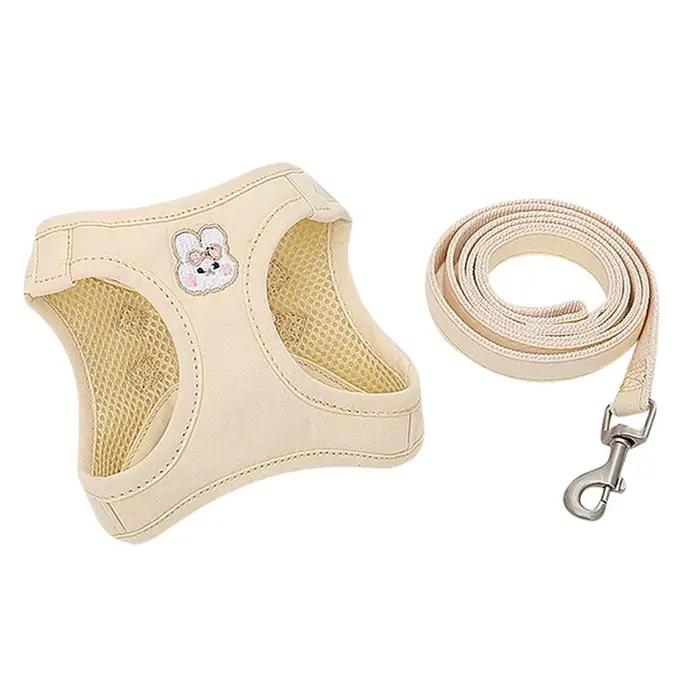 Ensemble harnais et laisse chic pour chaton - Design tendance, gilet souple réglable pour petit chie