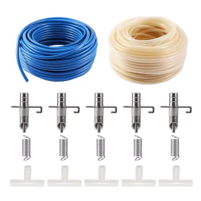 Kit d'abreuvoir automatique avec tuyau de 5M, pour lapin, tétine d'alimentation, fontaine pour cocho