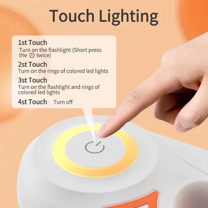 ROJECO 5M automatique chien laisse rétractable LED lumineux leader mode sangles lumineuses pour chie