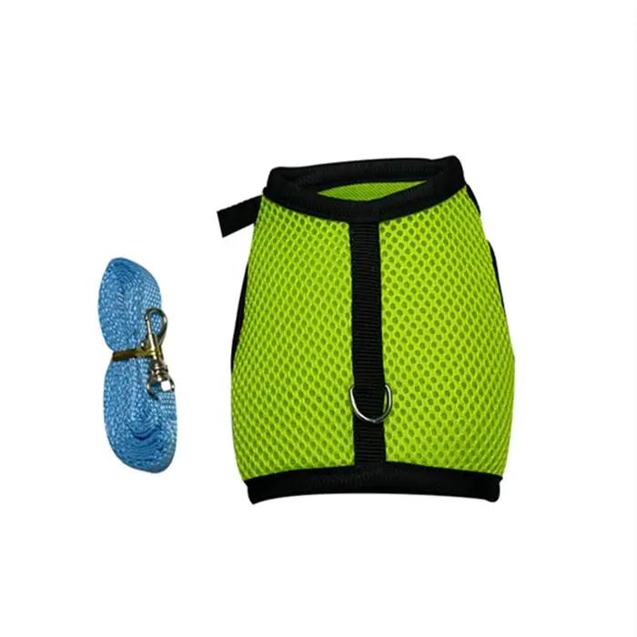 Ensemble d'accessoires pour animaux de compagnie HarNISSAN, maille souple, SFP avec laisse, petit an