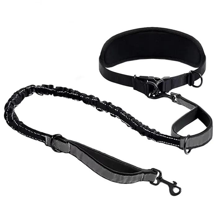 Laisse de chien mains libres laisse de taille de chien avec ceinture de soutien lombaire laisse de c