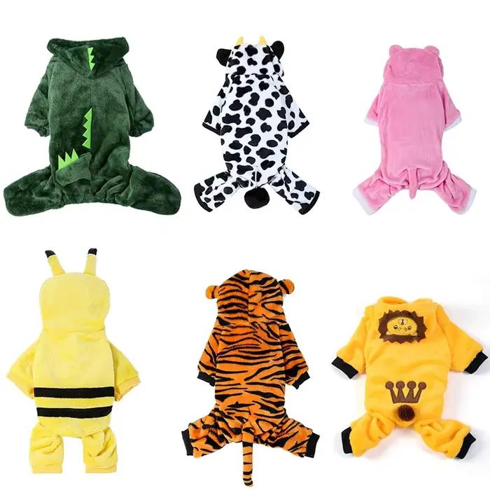 Vêtements pour animaux de compagnie, combinaisons en polaire douce et chaude pour chiens, vêtements 