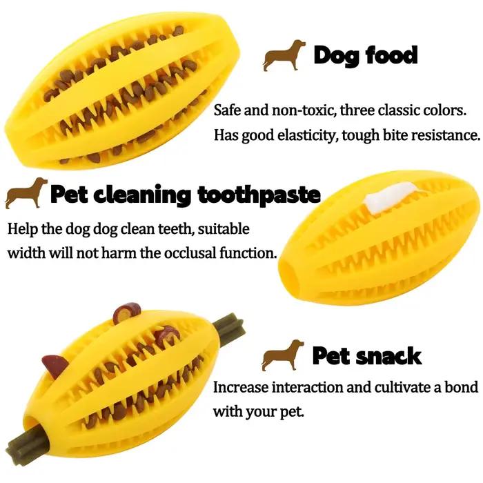 Jouets à mâcher pour chien, nettoyage des dents, boule de collation, en caoutchouc naturel, Super ré