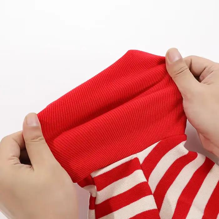 Vêtements décontractés à rayures rouges pour animaux de compagnie, lévrier italien, chemise pour chi