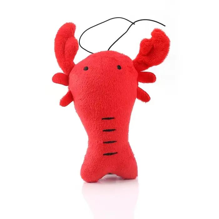 Jouets en peluche pour chiens, chiot de homard mignon, résistant aux morsures, jouets à mâcher pour 