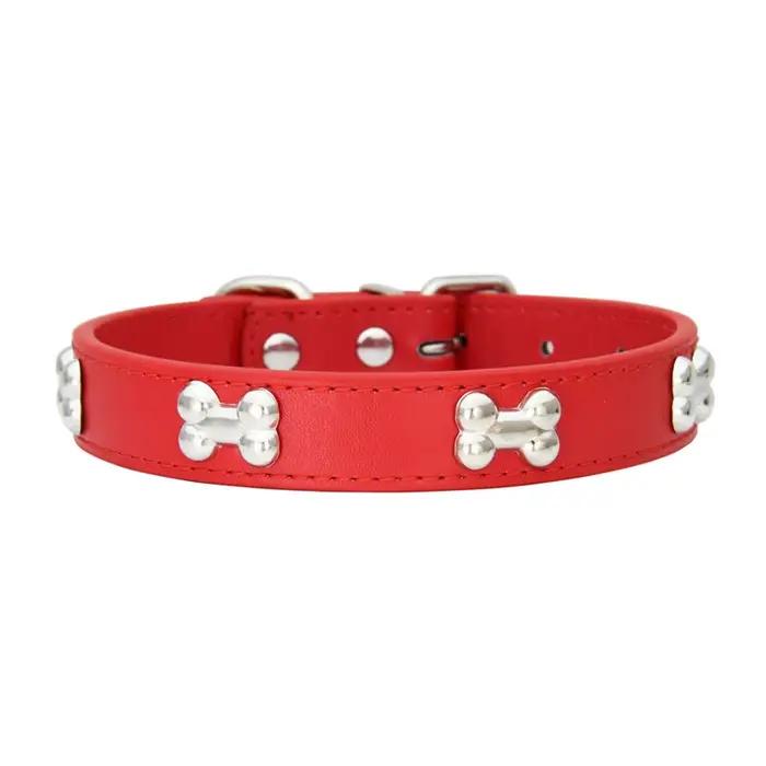 Colliers durables en cuir d'os pour chien, chiot, carlin, pour petit et grand chien, Chihuahua, acce