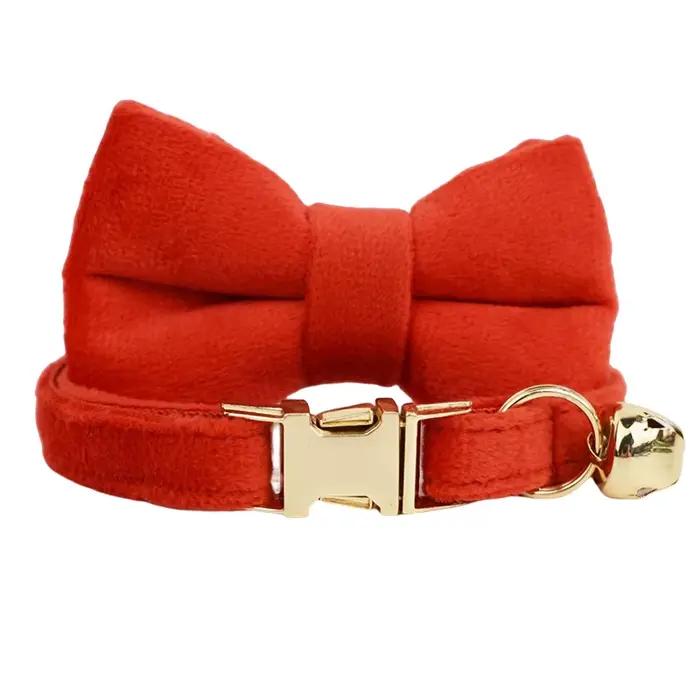 Collier personnalisé pour chat chaton collier velours chiot petits chiens colliers personnalisé grav