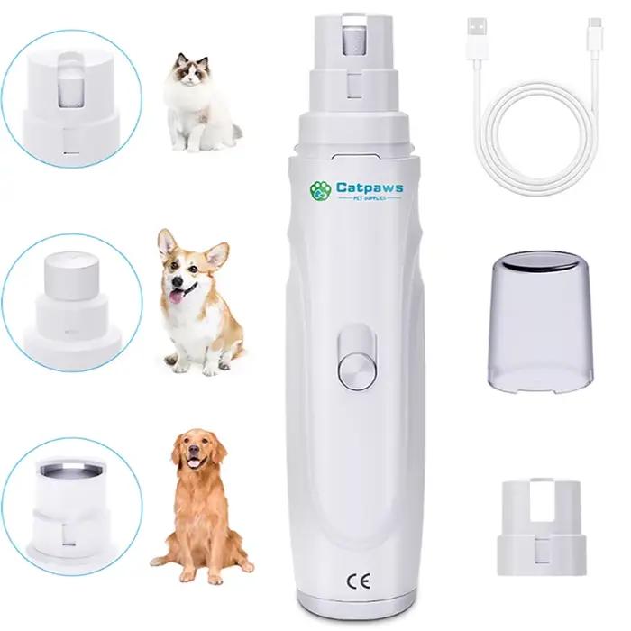 Broyeur électrique de griffes de chien, Rechargeable par USB, coupe-ongles électrique silencieux pou