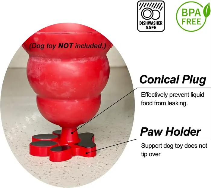 Nouveau jouet pour chien, support rouge, bouchon, arrête les déversements de nourriture liquide, Com