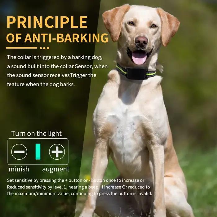 Colliers de formation pour chiens rechargeables USB, Anti-aboiement automatique, sécurité, choc stat
