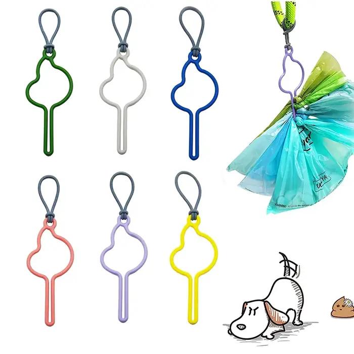Distributeur de sacs de merde de chien mains libres, support pour laisse, sacs de déchets pour anima